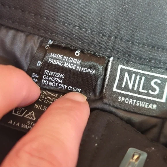 Nils Melissa black ski winter pants light medium insulation high waist sz 6 - Picture 6 of 11
